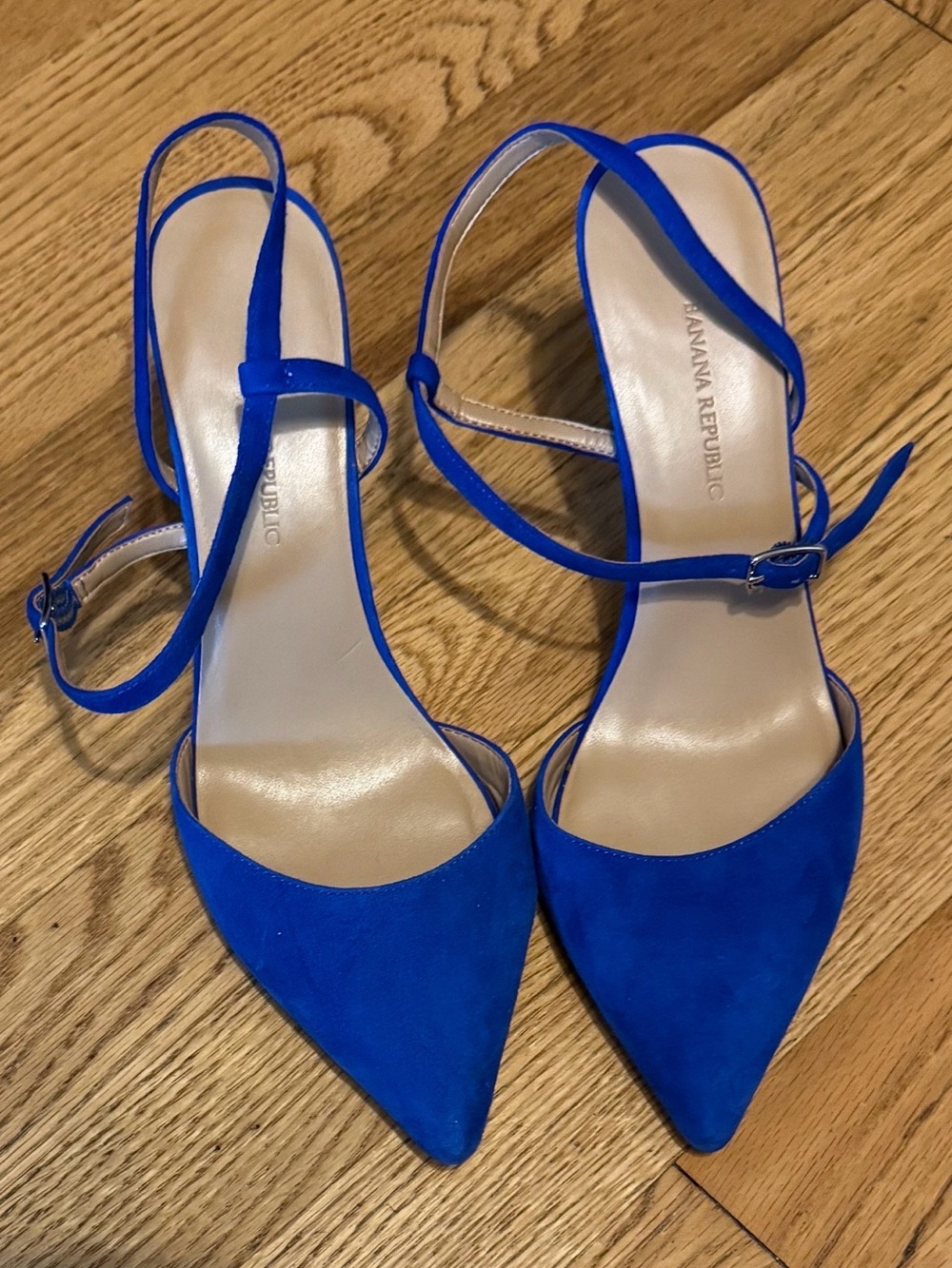 Banana Republic Royal Blue sling back heels size 8